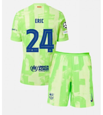 Barcelona Eric Garcia #24 Tercera Equipación Niños 2024-25 Manga Corta (+ Pantalones cortos)